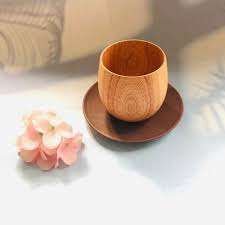 Taza de madera de calidad Taza de madera maciza natural hecha a mano a bajo precio - Product Image 1