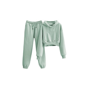 Conjunto de chándal de 2 piezas de lana para mujer - Product Image 1