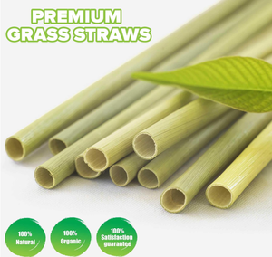 100% Biodegradable and Dry Grass Straws/ Grass Straws Drinking <b>for</b> Using in Healthy and Organic Life Made in Eco2go Vietnam - Product Image 2