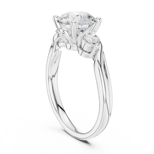 Bague exclusive en diamant de laboratoire taille ronde, élégante, pour femme, bijoux de mariage et de fiançailles, fournisseur OEM en gros - Product Image 5