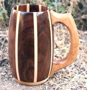 BOISSONS POPULAIRES ASSURANT Tasse en bois Qualité supérieure Design moderne Parfait pour le thé, le café, le vin et la bière de Falak - Product Image 2