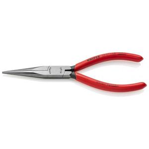 คีมโทรศัพท์แบบบางพิเศษของ Knipex ด้ามจับเคลือบสีดำ หัวขัดเงา เคลือบพลาสติกพร้อมปลายที่ละเอียด - Product Image 1