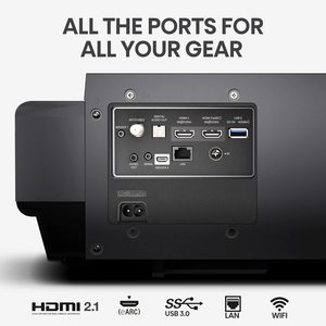 Ultra Short Throw 4K Smart Laser Projector 2200 Lumens Home Theater with Android 14 DLP Lens WiFi 3D Features - Product Image 2