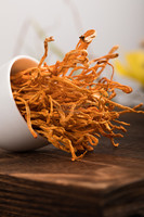 Thé au Cordyceps, cueilli à la main et 100% frais, extrait de champignon Cordyceps militaris - Champignon Cordyceps entier séché