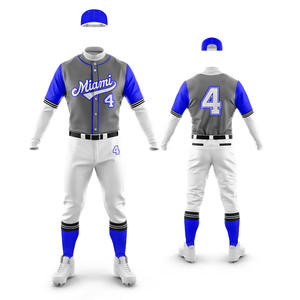 2025 plus récent Style personnalisé Polyester fait uniforme de Baseball plaine coupe régulière et uniforme de Baseball capable de point de qualité supérieure - Product Image 3