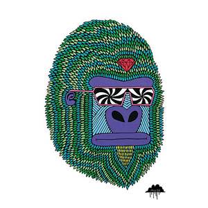 Herbert the Hypno Ape <b>Poster</b> by Mulga Durable Paper Design for Wall Decor - Product Image 1
