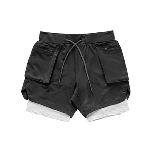 Nuevos pantalones cortos para correr Malla de secado rápido Pantalones de cinco puntos de doble capa Pantalones de entrenamiento deportivo de fitness - Product Image 6