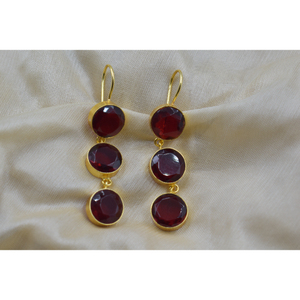 New Designer Gold Plated stud <b>earrings</b> wholesale handmade 18k gold plated <b>earrings</b> for women - Product Image 6
