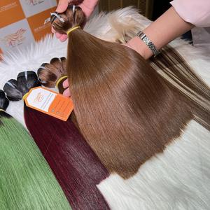 Combo corto de cabello humano recto de hueso de varios colores, 10 "y 12" con cierre para peluca completa, precio al por mayor - Product Image 6