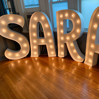 Enseignes publicitaires extérieures personnalisées 3ft 4ft 5ft, grandes lettres et chiffres lumineux pour décoration de mariage et fête d'anniversaire