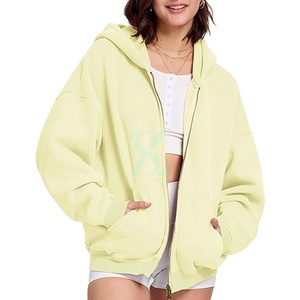 เสื้อฮู้ดผู้หญิงซิปรูดสไตล์ที่ดีที่สุดชุดครอปแบบกรดเสื้อครอปเอวลอยเสื้อฟิตเนสผู้หญิงมีผลกระทบสูง - Product Image 5