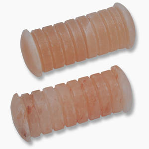 Rodillo de sal de masaje del Himalaya de cristal Natural con letras elegantes, relajación corporal y de pies, producto artesanal Natural - Product Image 1