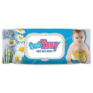 Toallitas húmedas para bebé Freshruny Economy 64 piezas 12*18cm - 35gsm Toalla húmeda de alta calidad al mejor precio Preguntar precio - Product Image 1