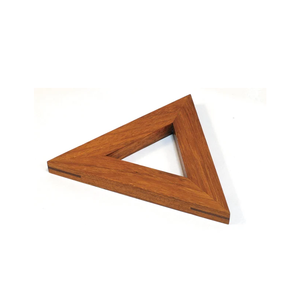 Dessous de plat carré en bois avec base dure disponible pour une utilisation dans la cuisine et l'hôtel au meilleur prix couleur bois naturel - Product Image 3