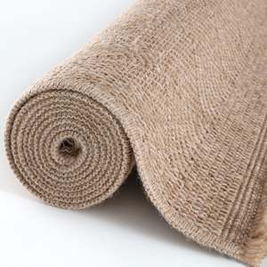 Tapis d'extérieur réversible bohème en jute et polypropylène, neutre, pour couloir ou voyage - Product Image 5