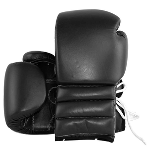 High Quality Leather Sports Boxing Gloves Breathable Lightweight <b>Hook</b> Loop Closure Outdoor Training Gloves for Competition - Product Image 5