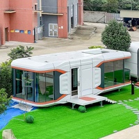 Conteneur de camping portable en forme de capsule, restaurant extensible, maison préfabriquée pliable de grande taille Guangzhou Arménie