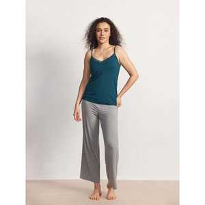 Camisole décontractée haut de gamme personnalisée sans manches à col en V en modal et dentelle avec bretelles réglables, tricotée et sans couture - Product Image 5