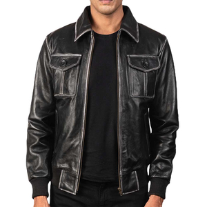 Latest Best Quality <b>Men</b> <b>Leather</b> <b>Jacket</b> in Wholesale Price Custom Colors Wholesale <b>Leather</b> <b>Jackets</b> - Product Image 6