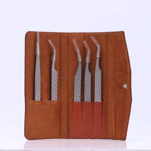 Sac de rangement pour pinces en cuir PU personnalisé, best-seller, multi-poches, étui de voyage pour outils d'extension de cils - Product Image 4