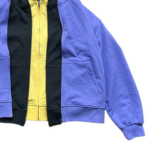 เสื้อฮู้ดดี้ผู้ชายแบบซิป ผ้าคอตตอนหนาพิเศษ 3 ชั้น สไตล์สตรีท โอเวอร์ไซส์ สำหรับฤดูหนาว พิมพ์ลายดิจิทัล หรือแบบเรียบ - Product Image 4