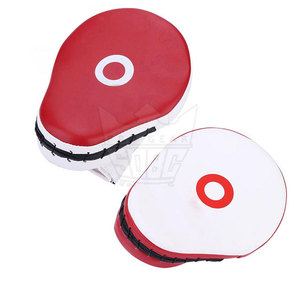 Best Sale Curved Shape Leather MMA Gloves Focus Mitts Boxing/<b>Kick</b> Boxing Hand <b>Shield</b> Customizable Moisture Wicking Hook Loop - Product Image 3