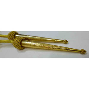 Aiguillettes de alambre de lingotes franceses tejidos a mano 100% bolas de poliéster puntas de latón cromado prendas recubiertas para uso doméstico - Product Image 6