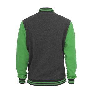 Vente en gros de veste universitaire en polaire à manches longues et fermeture éclair de haute qualité pour hommes, nouvelle veste à la mode à col montant pour l'hiver - Product Image 5