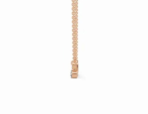 Collar Flotante con Diamante Cultivado en Laboratorio de 0.213 Quilates, Diseño Minimalista de 6 Piedras en Arco, Joyería de Oro Amarillo, Rosa y Blanco de 9K, 14K y 18K - Product Image 5