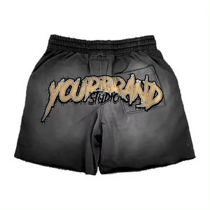 Conjunto de Camiseta y Pantalones Cortos de Verano para Hombre, Estilo Casual, 100% Algodón, Secado Rápido, Color Lavado, Venta al Por Mayor - Product Image 5