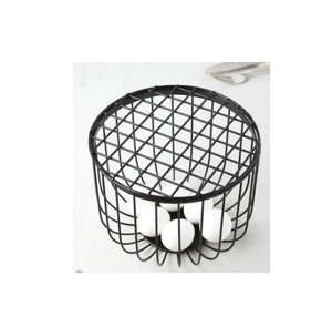 Wholesale Country Vintage Style Storage <b>Basket</b> Gold Shining Iron Wire <b>Egg</b> Collection <b>Basket</b> - Product Image 3