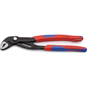 Pince à pompe à eau Cobra 250 mm avec ouverture de mâchoire polie de 46 mm, poignées multi-composants, œillet, déboucheur de toilettes KNIPEX - Product Image 1