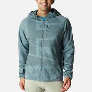 Chaqueta softshell con logotipo personalizado de alta calidad para hombre, chaqueta de lona OEM con cuello levantado, novedad, para acampar, senderismo, último diseño - Product Image 1