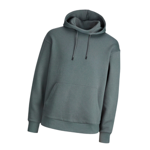 Sweat à capuche gris cendré pour hommes et femmes unisexe coton polaire sweat 100% doux pull à capuche nouveau Logo personnalisé OEM hiver Streetwear - Product Image 2
