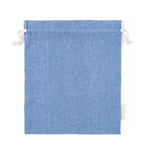 Sacchetti con Coulisse in Cotone Riciclato Eco-Friendly Murfix per Gadget - Articolo Promozionale - Product Image 1