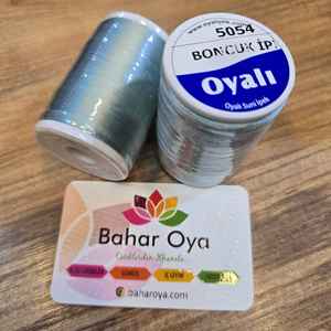 Hilo de envolver de cuentas bordadas verde agua clara 5054, hilo de filamento mercerizado para punto de cruz, patrón teñido de ganchillo y tejido - Product Image 1