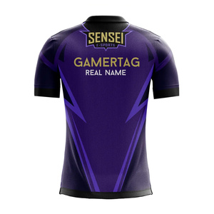 เสื้อกีฬาอีสปอร์ตแบบกลับด้านได้สั่งทำขายส่ง พิมพ์ลายแบบซับลิเมชั่น เป็นมิตรกับสิ่งแวดล้อม สำหรับผู้ใหญ่ - Product Image 6