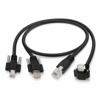 Kabel Ethernet Gigabit Cat6 dengan Konektor Pengunci Pasangan Terpilin Tembaga Bebas Oksigen Kompatibel dengan Basler