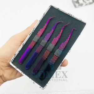 Pince à cils à prise parfaite et à tenue forte aux prix de gros Pince à épiler à 90 degrés avec pince à cils incurvée Acier durable - Product Image 3