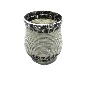 Ensemble décoratif fantaisie de 2 bocaux de bougie antiques verts votifs ronds en verre pour la décoration de noël et de table faite à la main personnalisée - Product Image 6