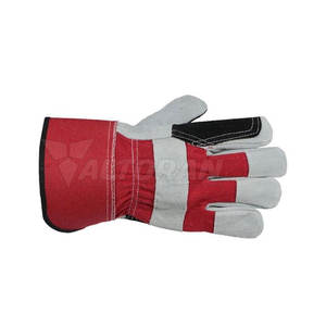 Gants de sport légers pour hommes de haute qualité en cuir véritable couleur unie vêtements de sécurité conception respirante pour le travail - Product Image 5