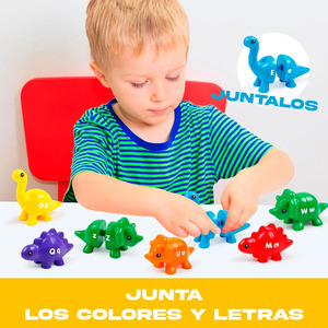 Dinosaur Sensory Sorting Toy Letters Colors - Assorted Colors - Product Image 5