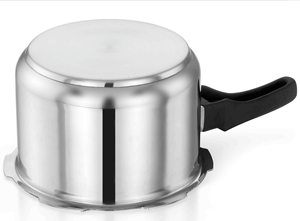 Ensemble d'autocuiseur en acier inoxydable à trois plis robuste pour un usage commercial domestique multi-capacité (2-10L) compatible avec l'induction de gaz - Product Image 3