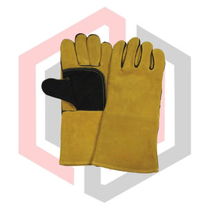 Guantes de Soldadura de Cuero Reforzado - Guantes Industriales de Seguridad Contra Incendios, Sin Silicona ni Polvo, Muñeca Tejida de 14 Pulgadas, Duraderos - Product Image 2