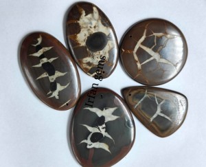 Septarien pour la fabrication de bijoux Lot de pierres précieuses septariennes noires Cabochons Supply Wire Wrapping Pendant Accessoires de bijoux en pierres précieuses - Product Image 5