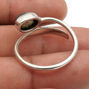 Anillos apilables de piedras preciosas de labradorita Natural de plata de ley fina superventas, joyería de diseñador hecha a mano con piedra de nacimiento fina para ella - Product Image 4