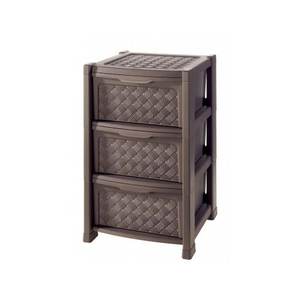 ARIANNA Weng 8025646909 Space-Saving Chest of <b>Drawers</b> 3C (39x39x63.5cm) for Tontarelli <b>Storage</b> <b>Drawers</b> - Product Image 1