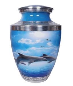 Urna de cremación de aluminio para cenizas, urna de cremación con acabado de imagen para adultos - Product Image 4