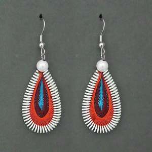 ต่างหูห้อยโคมระย้าแบบหลายเกลียวชุบโรเดียม1316106C - Product Image 1