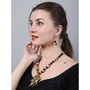 Ensemble de bijoux Mala noirs tendance - Product Image 6